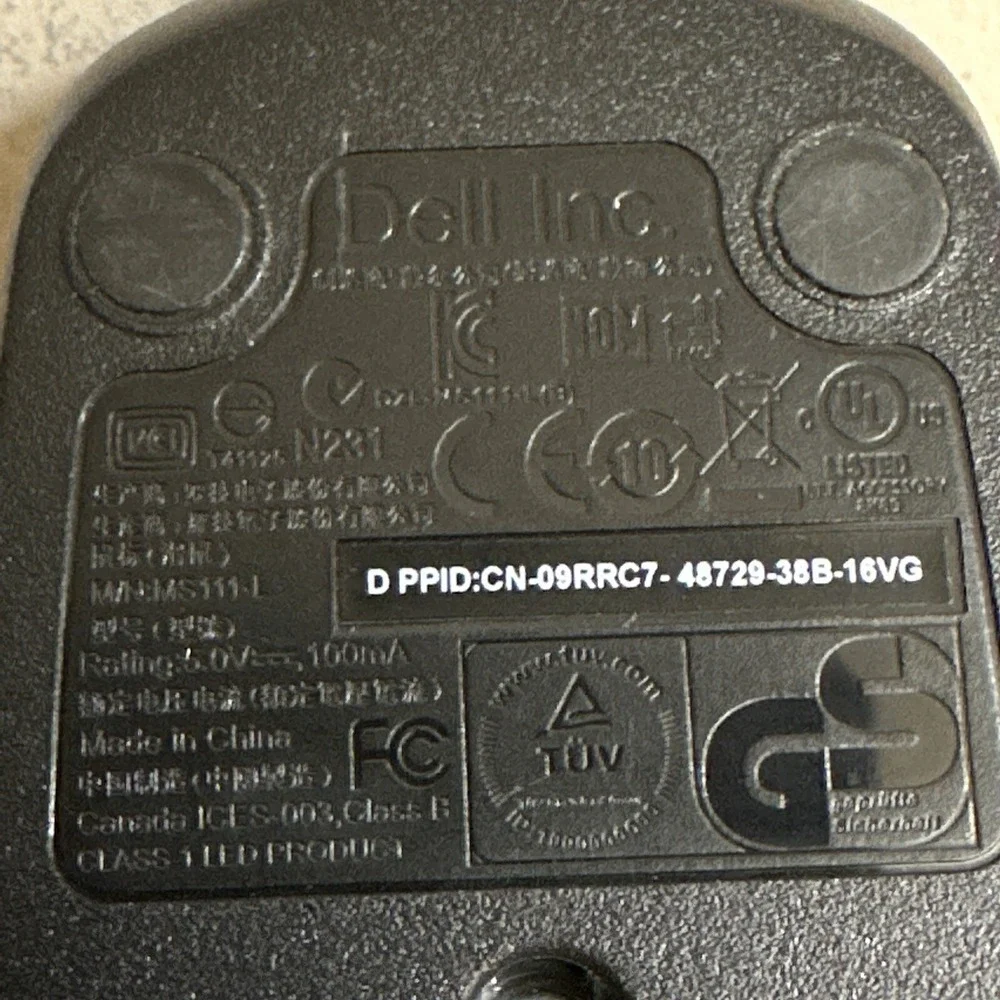 Dell ms111 usb